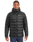 Montane Men's Anti-Freeze XT Hooded Down Jacket (Black) model front