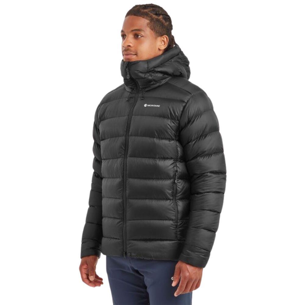 Montane Men&#39;s Anti-Freeze XT Hooded Down Jacket (Black) model angle