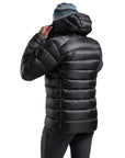 Montane Men's Anti-Freeze XT Hooded Down Jacket (Black) hood going up