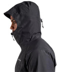 Montane Men's Phase Goretex Waterproof Jacket (Midnight Grey) hood up