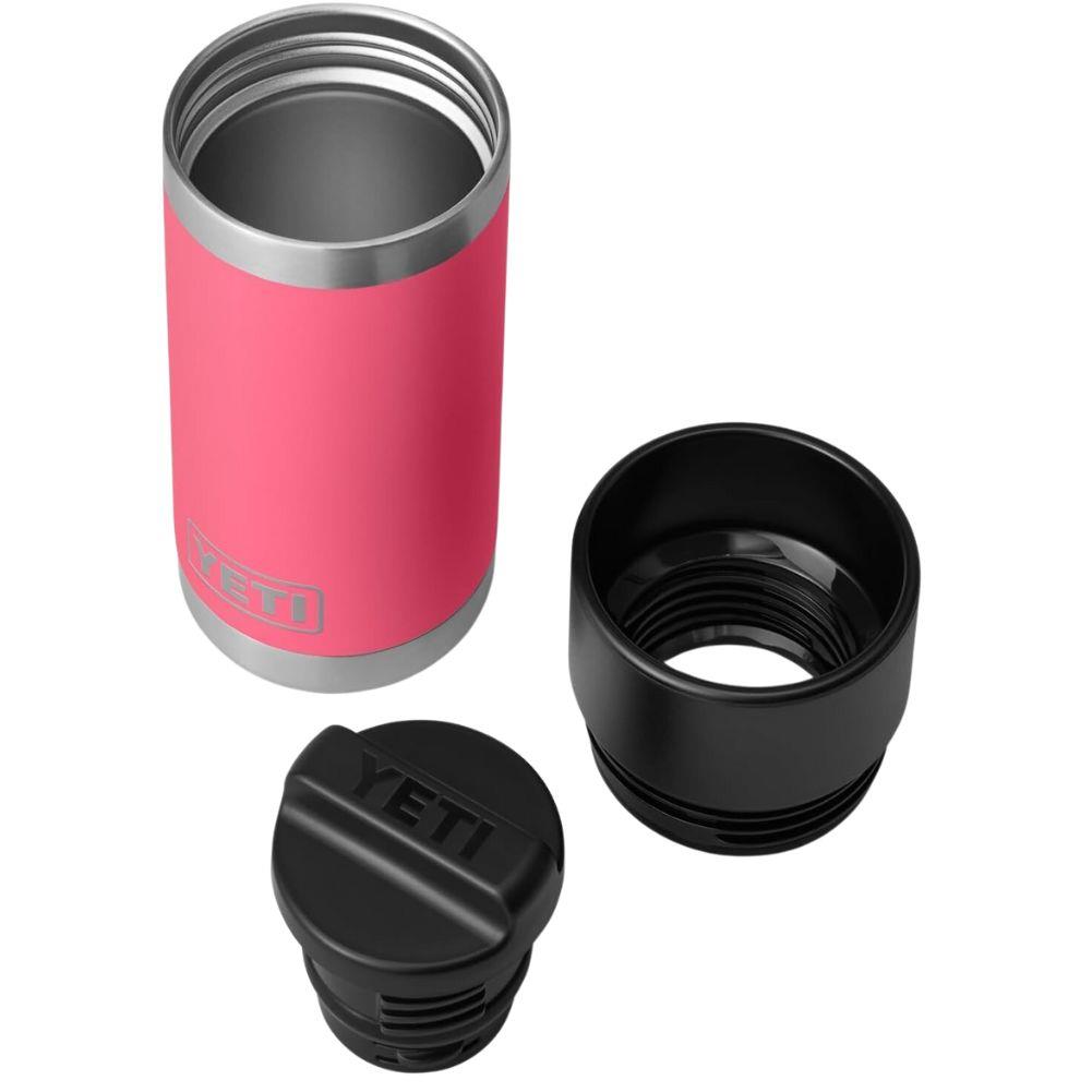 Yeti Rambler 12 oz (354 ml) Bottle With Hotshot Cap (Tropical Pink) disassmbled