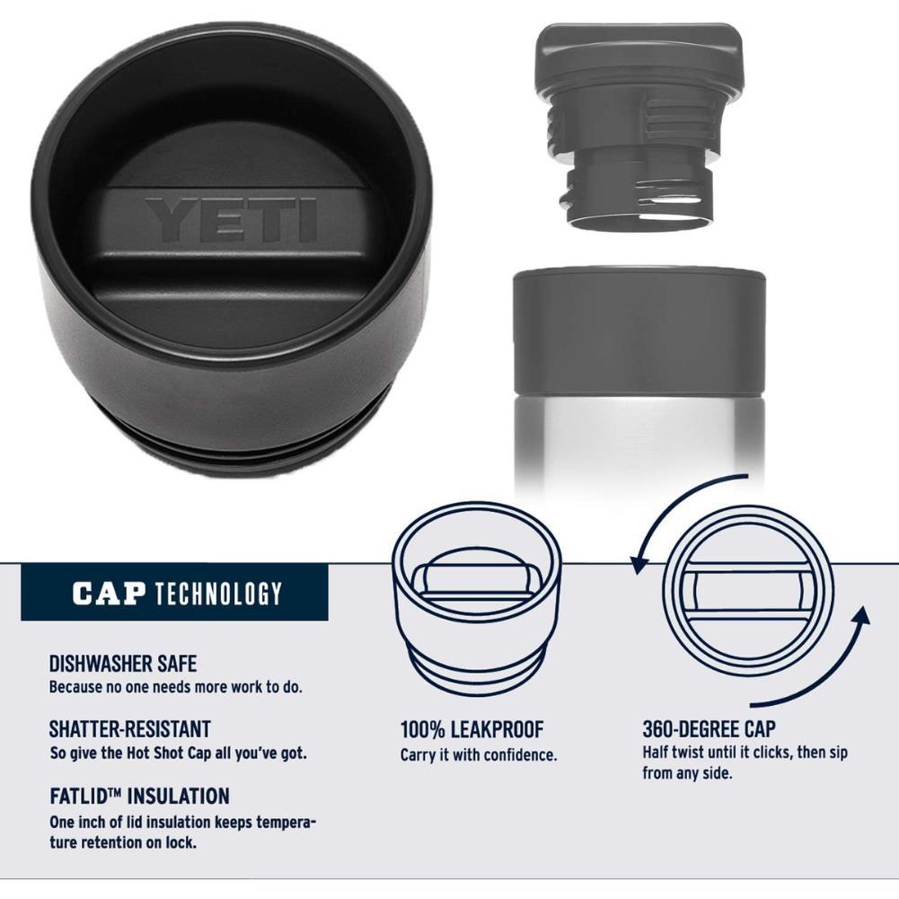 Yeti Rambler 12 oz (354 ml) Bottle With Hotshot Cap (Tropical Pink) twist lid