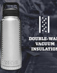 Yeti Rambler 46 OZ Bottle With Chug Cap (Navy) wall