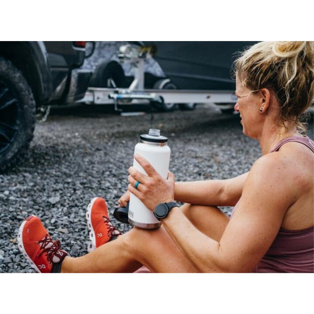 Yeti Rambler 46 OZ Bottle With Chug Cap (Navy) bottled