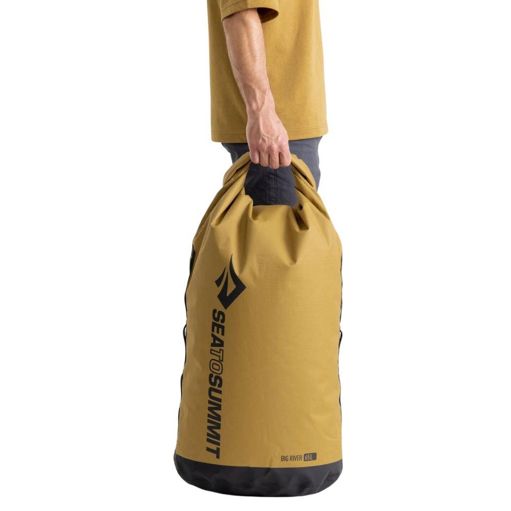 Sea to Summit Big River Dry Bag 65L (Dull Gold)  carrying