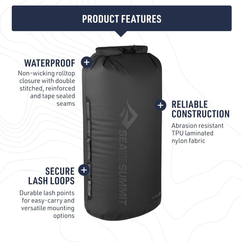 Sea To Summits Big River Dry Bag - 35L (Picante Red) features