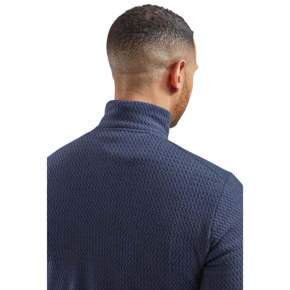 Patagonia Men&#39;s R1 Air Zip-Neck (New Navy) back close up