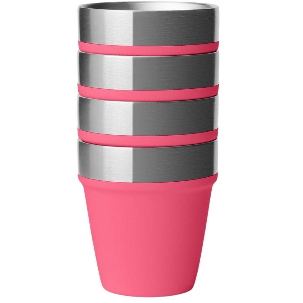 Yeti Shot Glasses (Tropical Pink) stacked