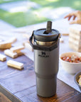 Stanley Iceflow Flip Straw Tumbler 890ML (Charcoal) snacks