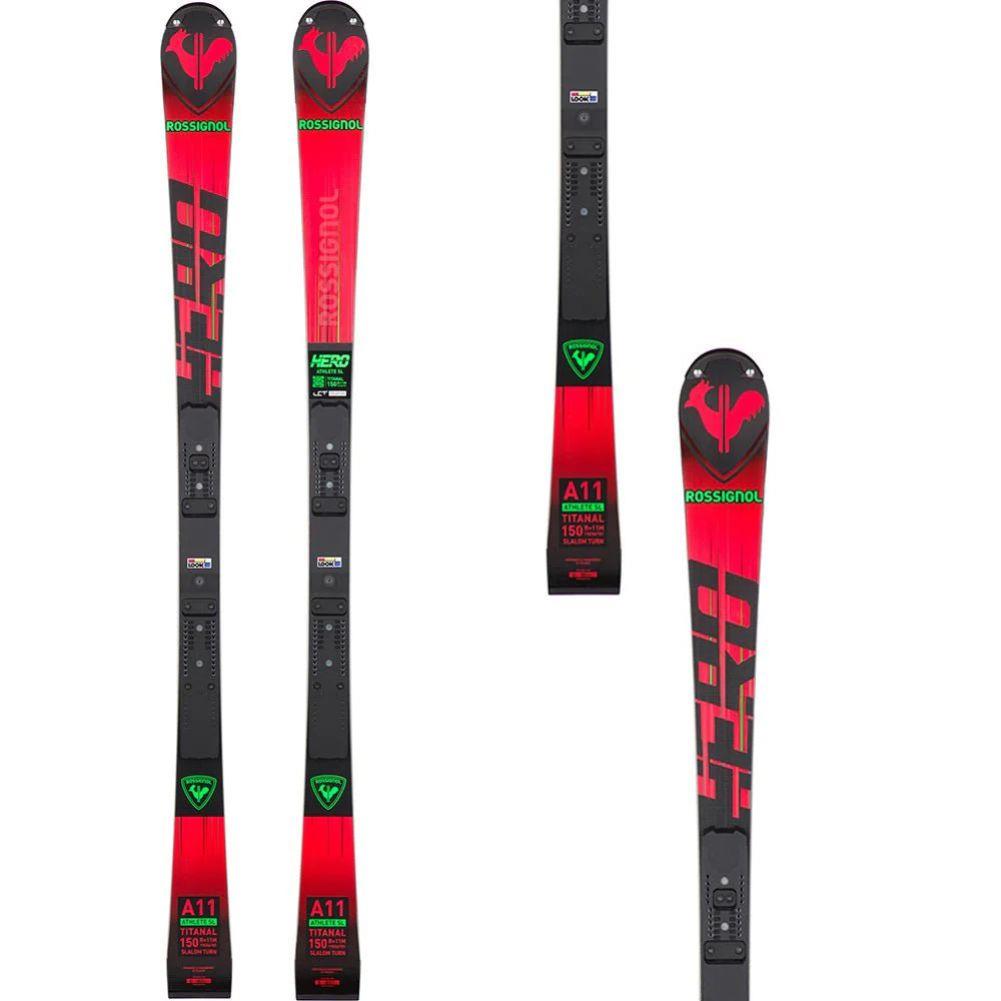 Rossignol Unisex Hero Athlete SL  Skis (R22) 150cm  &amp;  SPX 12 Rockerace Bindings