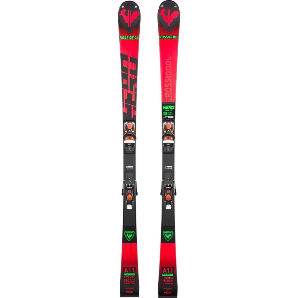 Rossignol Unisex Hero Athlete SL  Skis (R22) 150cm  &amp;  SPX 12 Rockerace Bindings