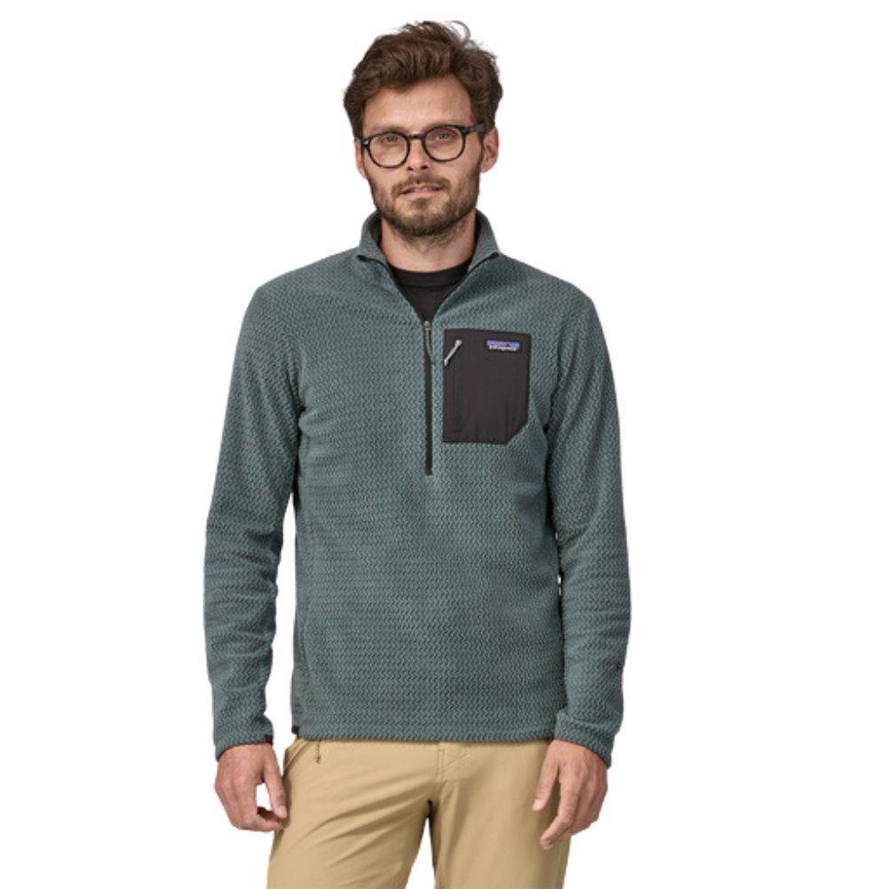 Patagonia Men&#39;s R1 Air zip-Neck (Nouveau Green)