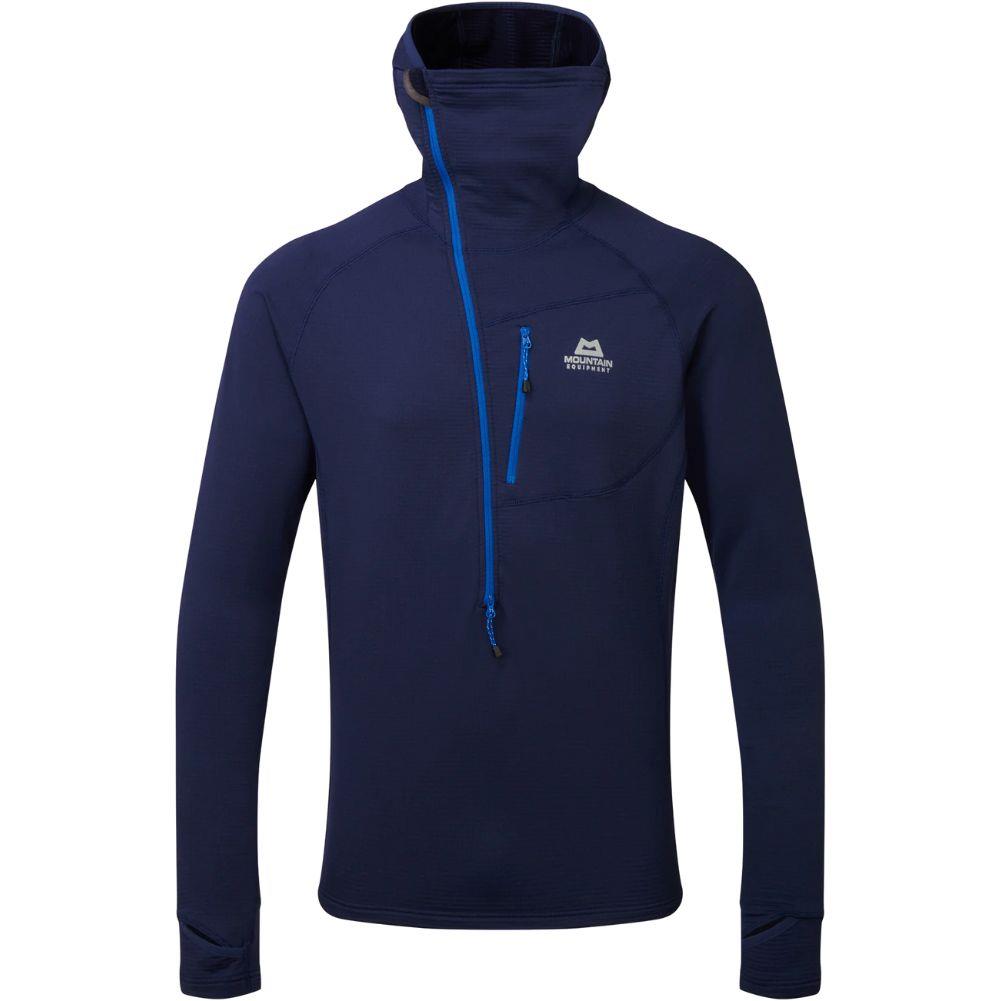 Mountain Equipment Men's Eclipse Hooded Zip T (Medieval Blue)