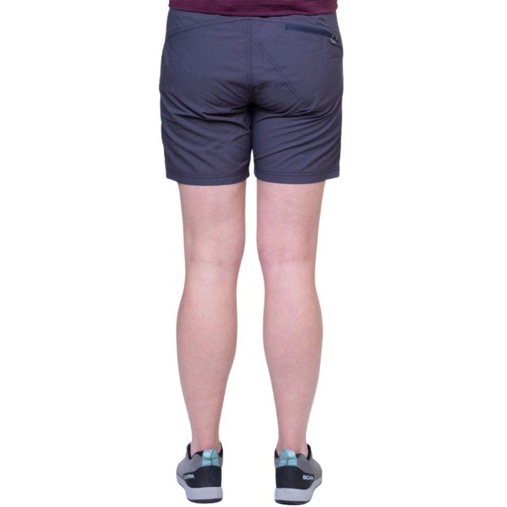 Mountain Equipment Women&#39;s Approach Hiking Shorts (Blue Nights) back legs