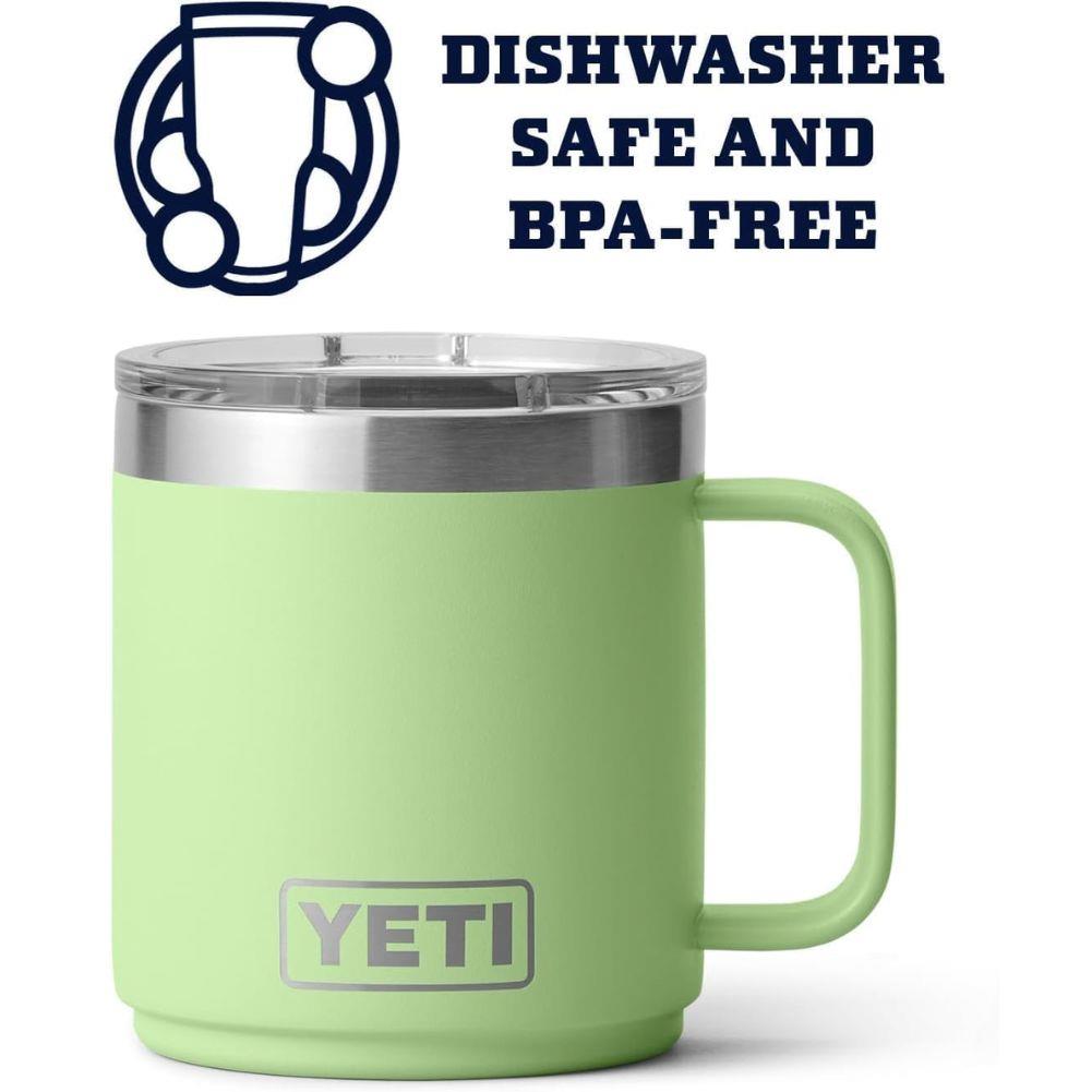 Yeti Rambler 10 oz (296 ml) Stackable Mug (Key Lime) dishwash