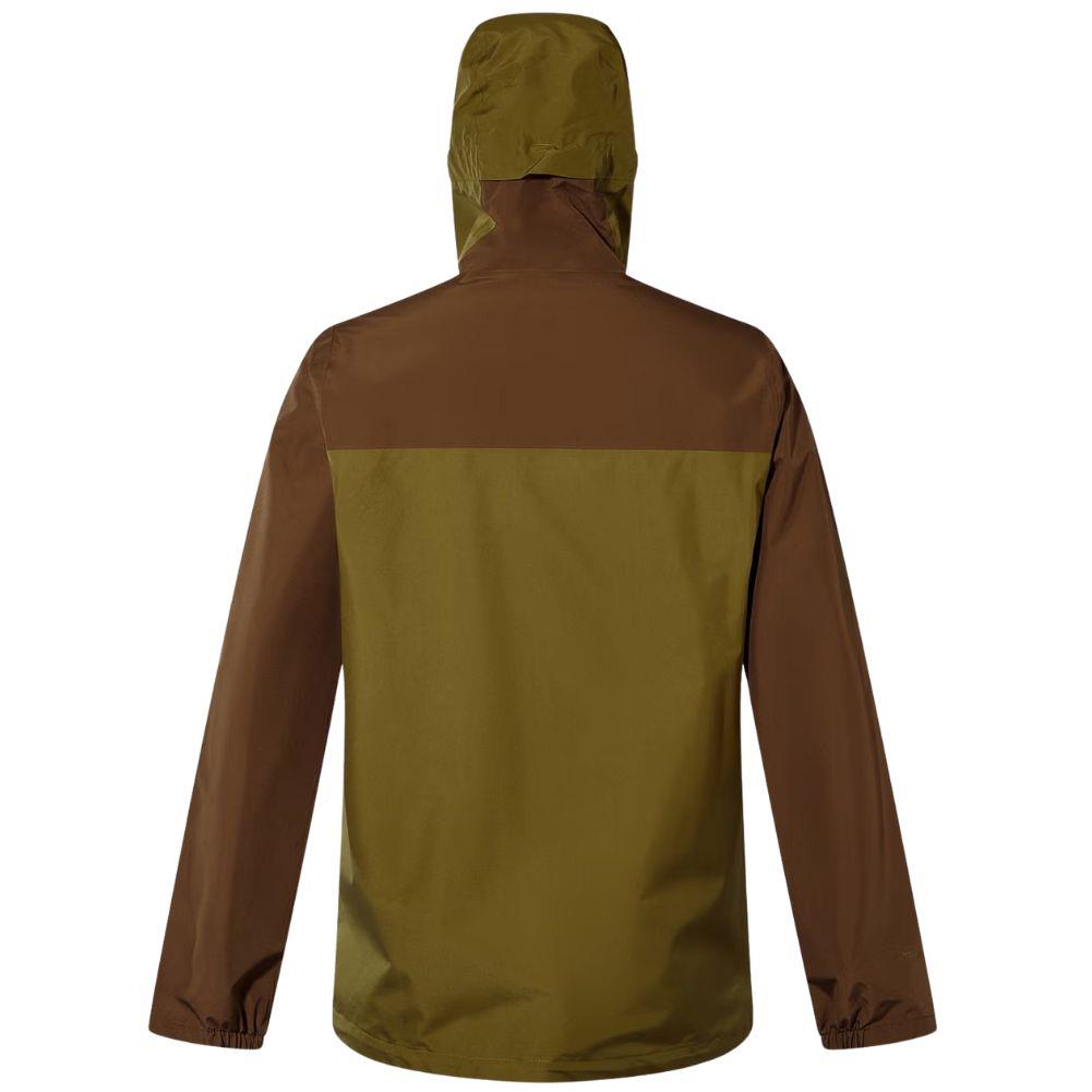 Berghaus Men's Deluge Pro 3.0 Waterproof Jacket (Green/Brown) back