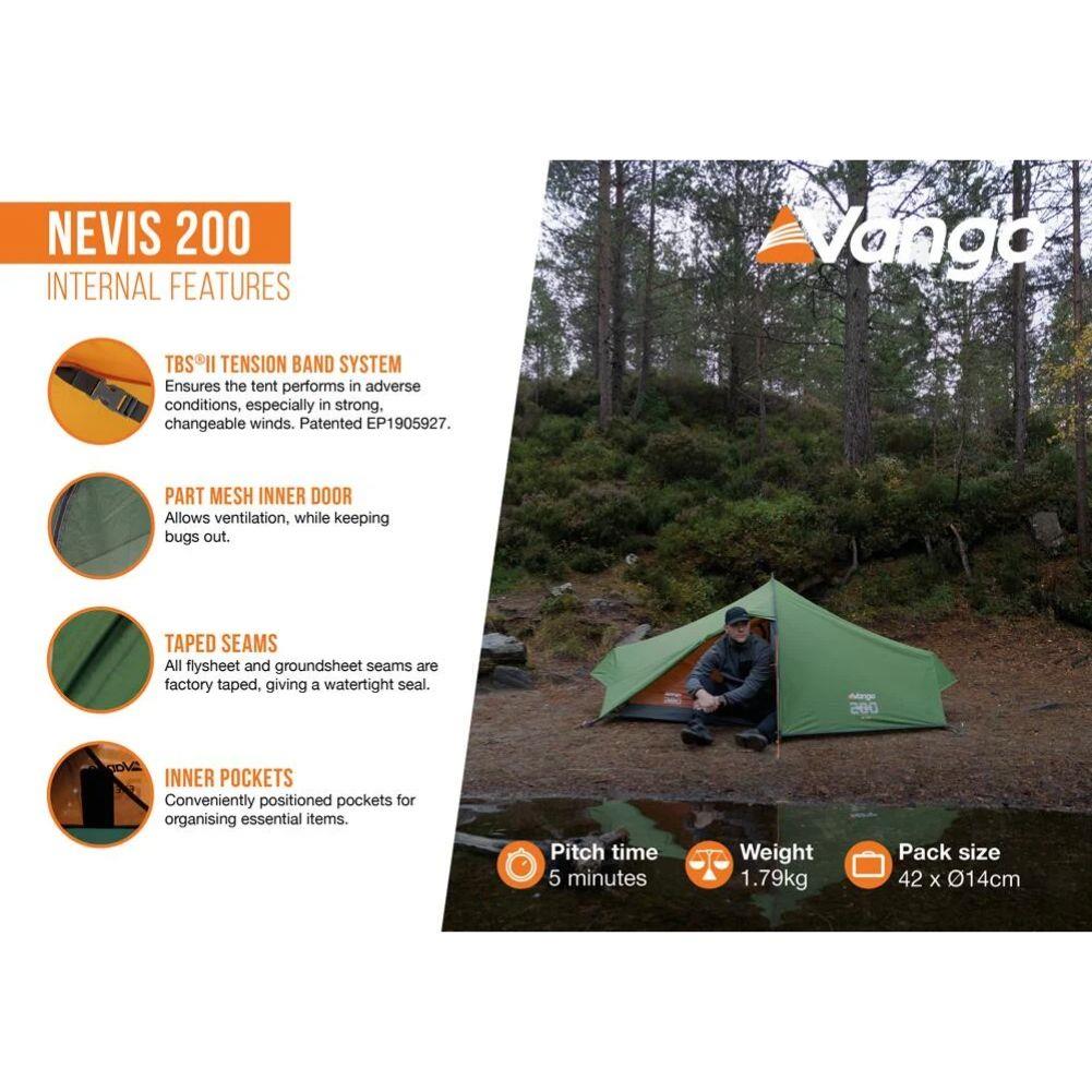 Vango Nevis 200 Tent - 2 Man Trekking Tent