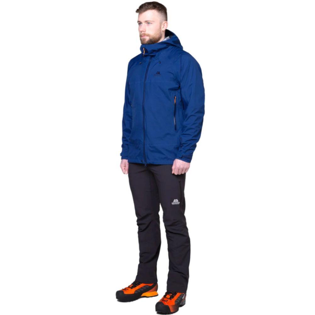 Mountain Equipment Men&#39;s Odyssey Waterproof Jacket (Admiral Blue) full body