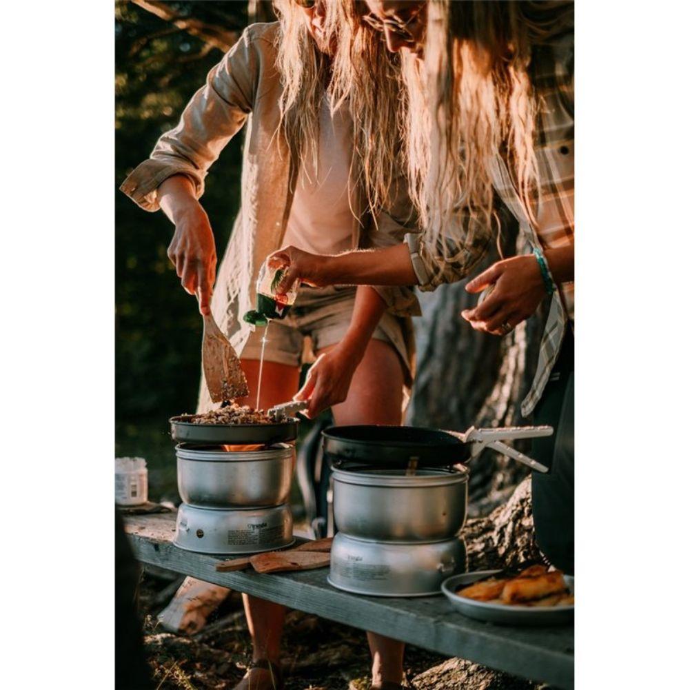 Trangia Stove 25-1 UL (Cloudberry) cooking away