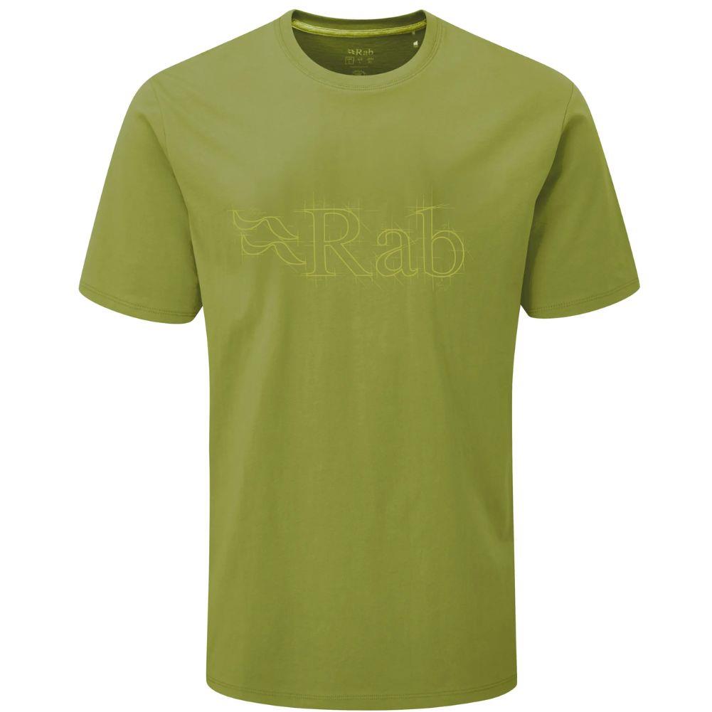 Rab Men's Stance Sketch Organic Cotton Tee (Aspen Green)