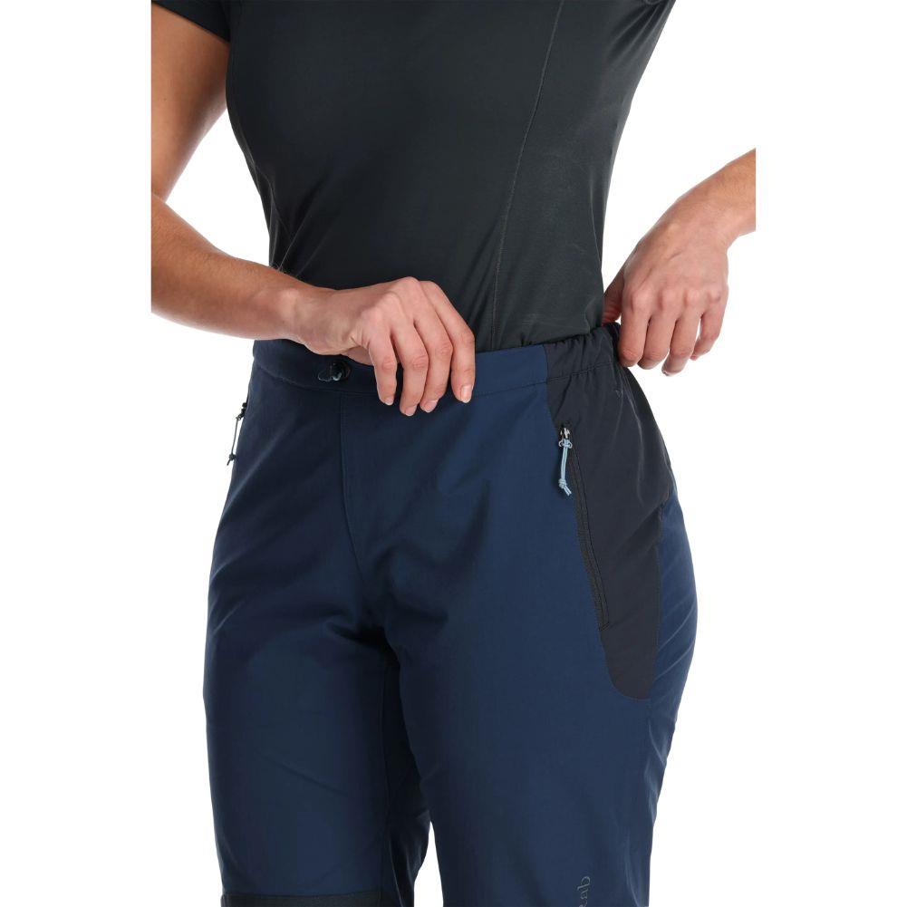 Rab Women&#39;s Torque Pants - Regular (Deep Ink) pull up
