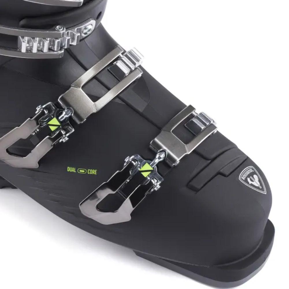 Rossignol Men&#39;s Hi-Speed Pro 100 MV Ski Boot (Black/Yellow) (2023) base straps