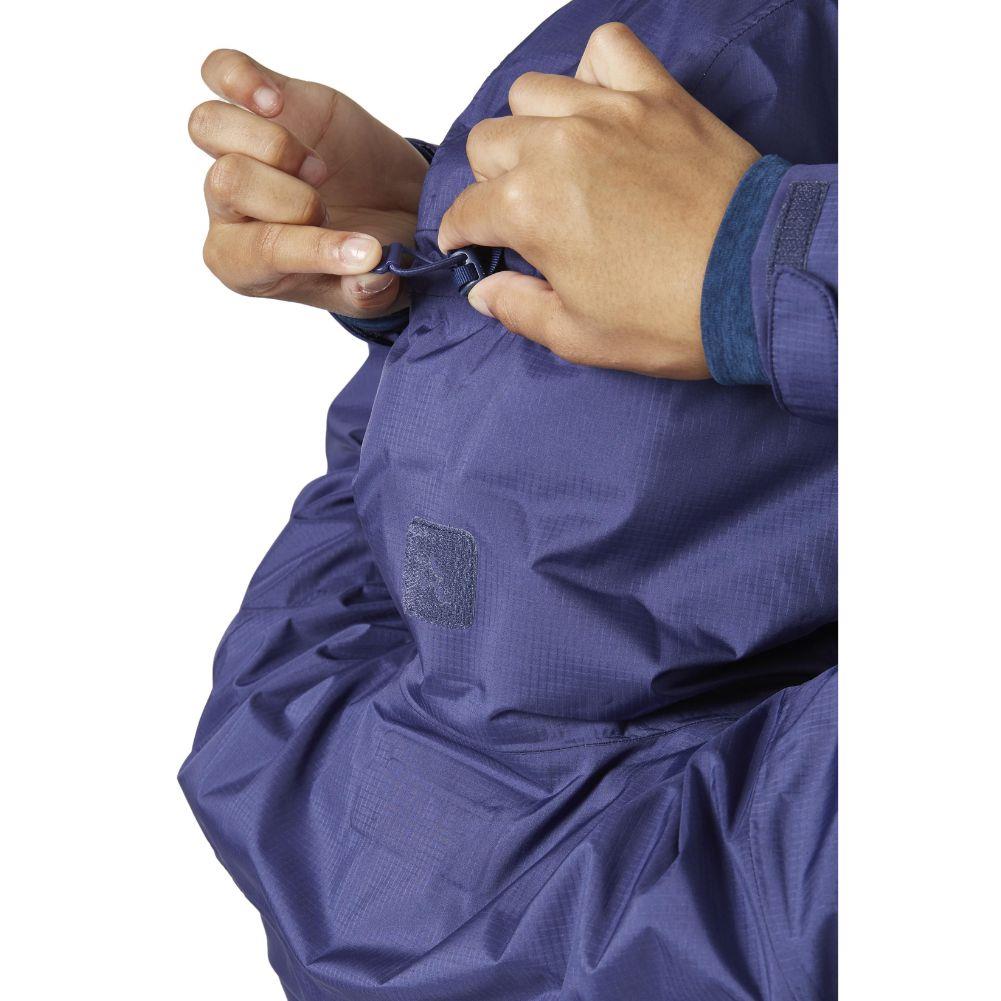 RAB Women&#39;s Downpour Plus 2.0 Waterproof Jacket (Patriot Blue) hood pulley