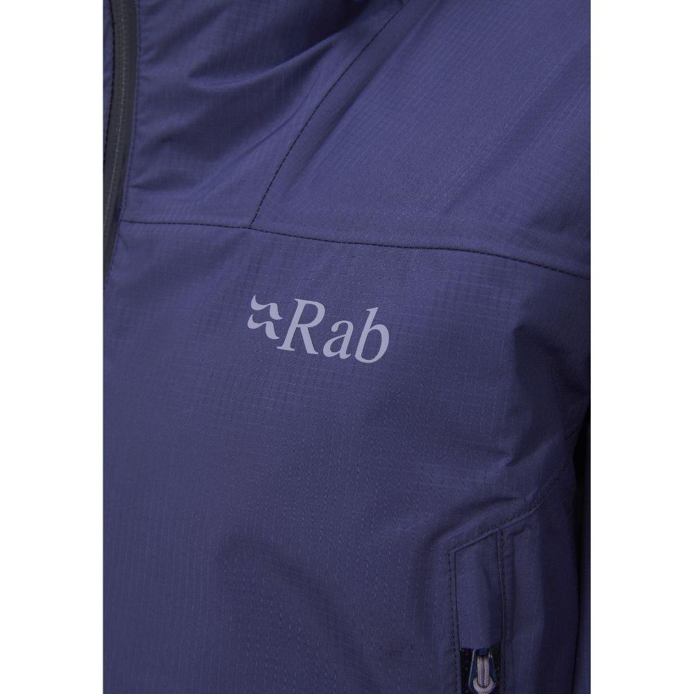 RAB Women&#39;s Downpour Plus 2.0 Waterproof Jacket (Patriot Blue) logo