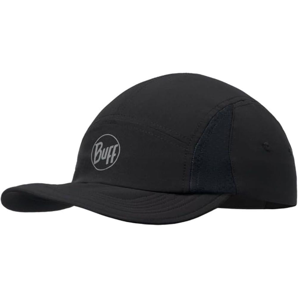 Buff 5 Panel Go Cap (Solid Black)