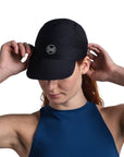 Buff 5 Panel Go Cap (Solid Black) women head