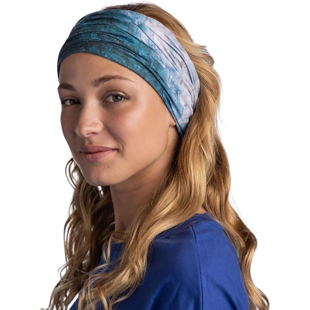 Buff CoolNet UV Neckwear (Watsea Blue Surfrider) on head