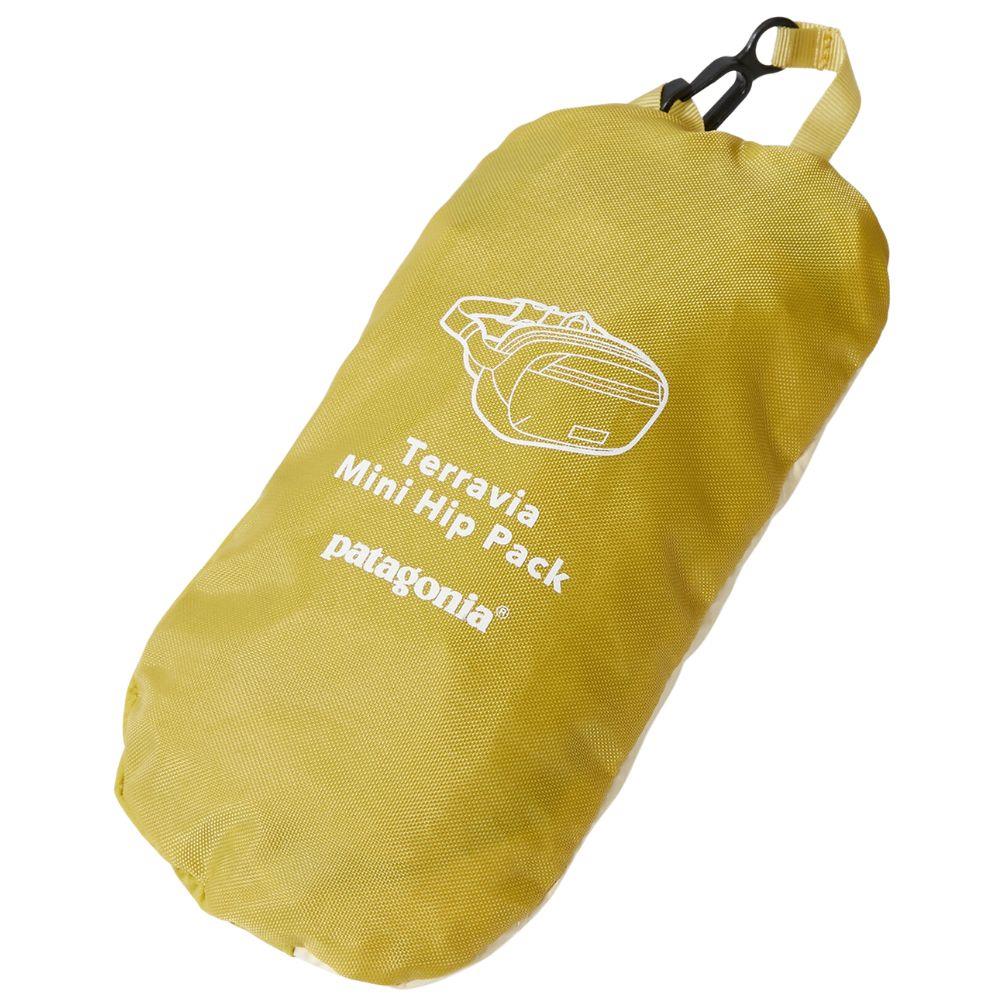 Patagonia Terravia 1L Mini Hip Pack (Buttercup Yellow) packed up