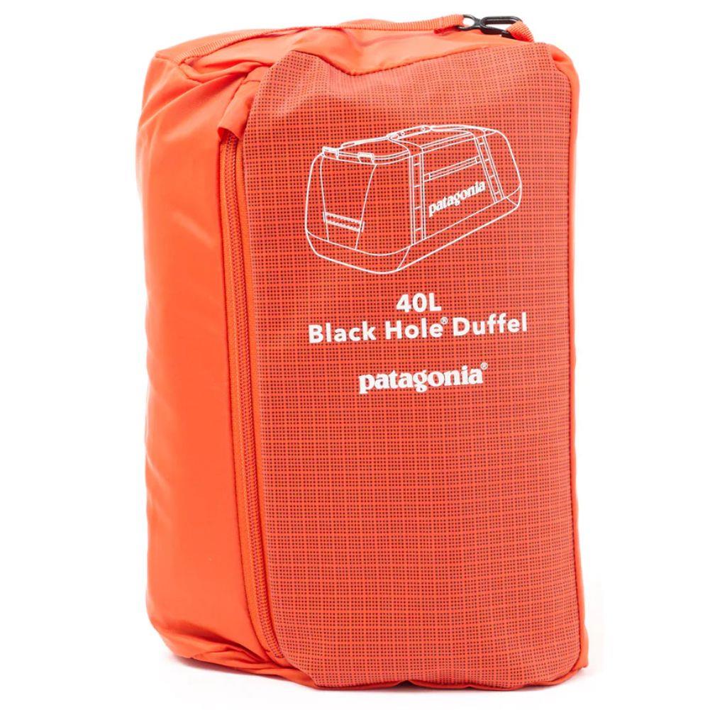 Patagonia Black Hole Duffel 40L (Pollinator Orange) packed up