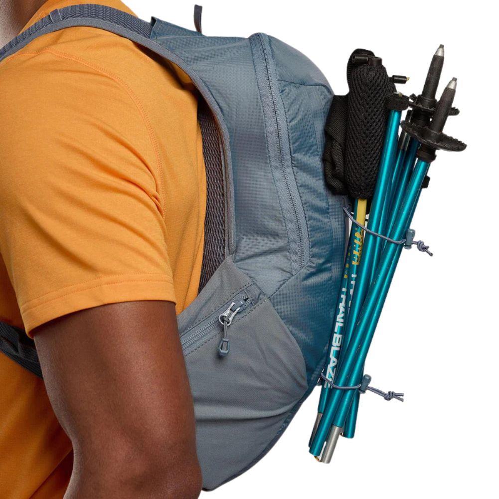 Montane Trailblazer 8L Backpack (Stone Blue) walking poles