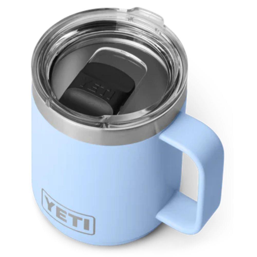 Yeti Rambler 10 oz (296 ml) Stackable Mug (Big Sky Blue) top angle