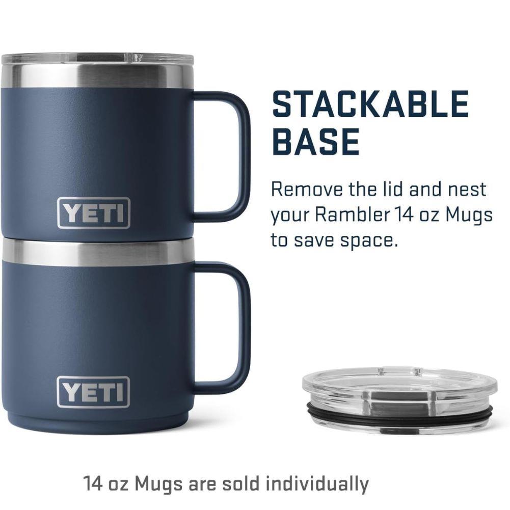 Yeti Rambler 14oz (414 ml) Stackable Mug (Big Sky Blue) stackable