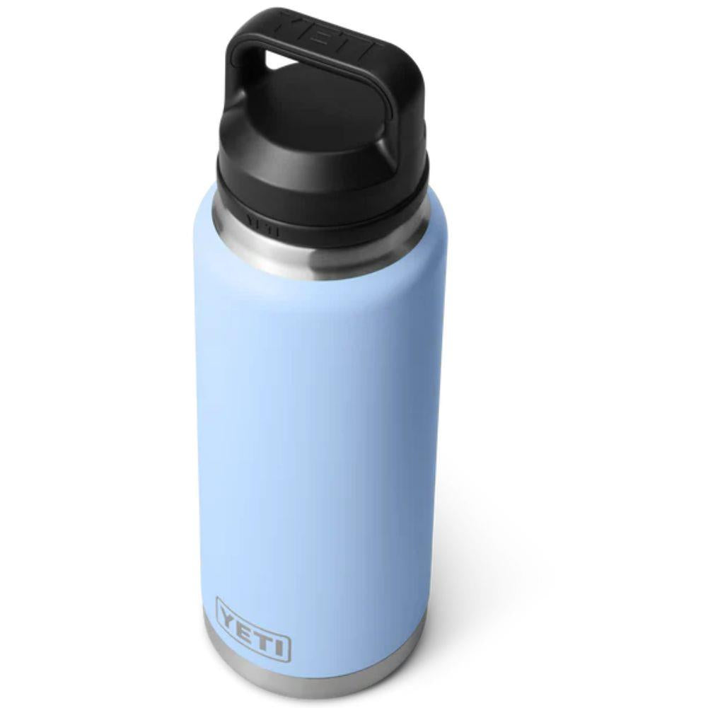 Yeti Rambler 36 oz (1065 ml) Bottle With Chug Cap (Big Sky Blue) top angle