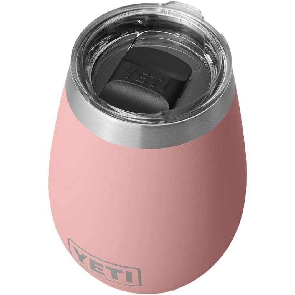 Yeti Rambler 10 oz (296 ml) Wine Tumbler (Sandstone Pink) top angle