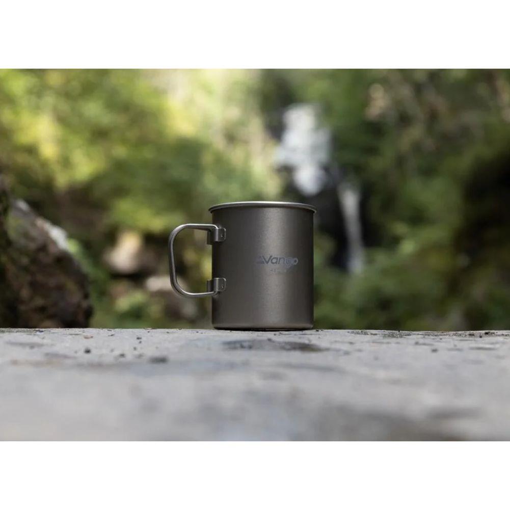 Vango Titanium Single Walled 450ml Mug outside