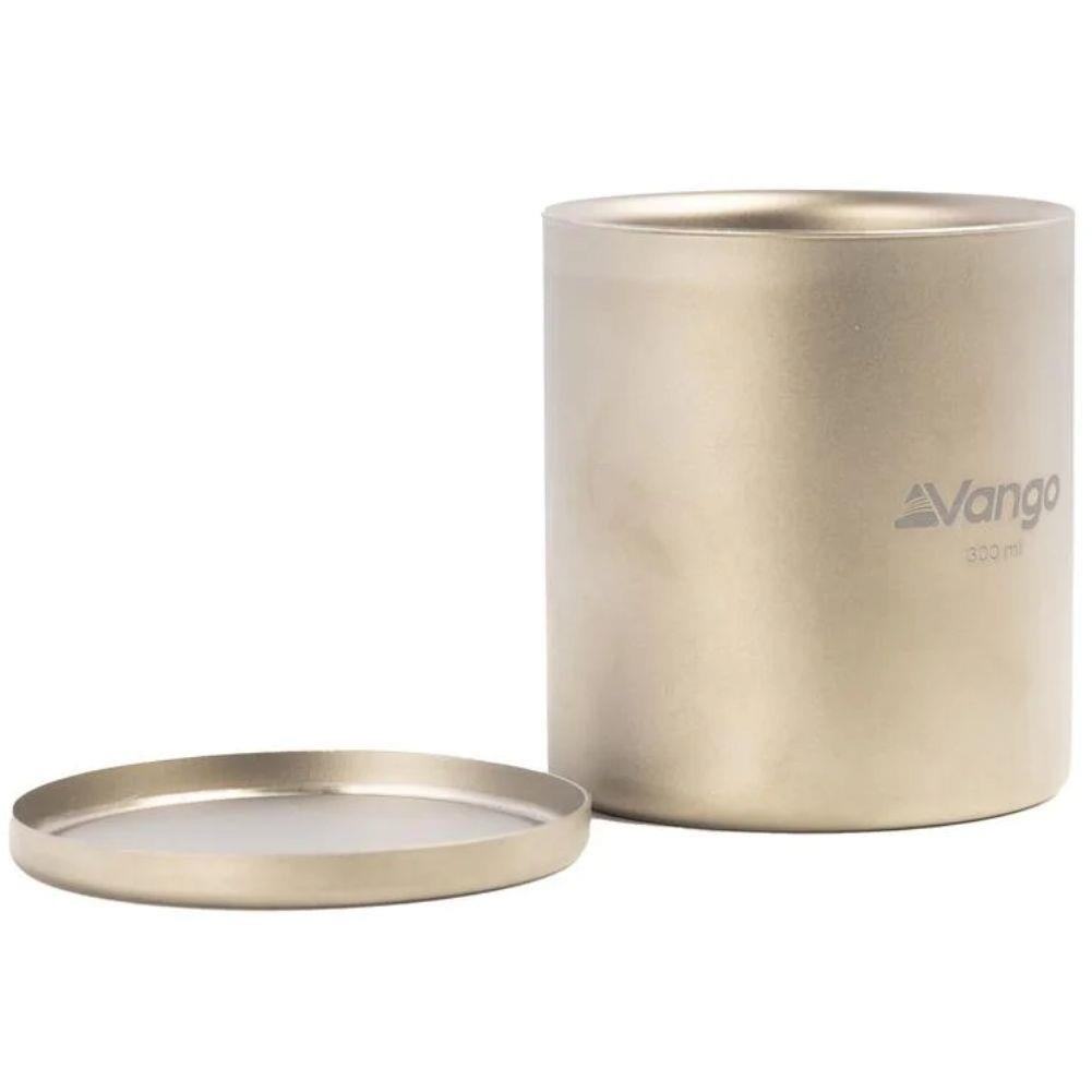 Vango Titanium Double Walled 300ml Mug lid off