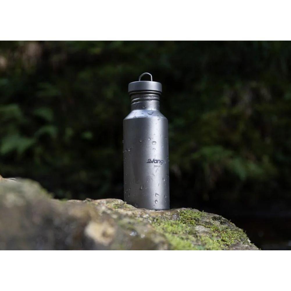 Vango Titanium 550ml Bottle on the rock