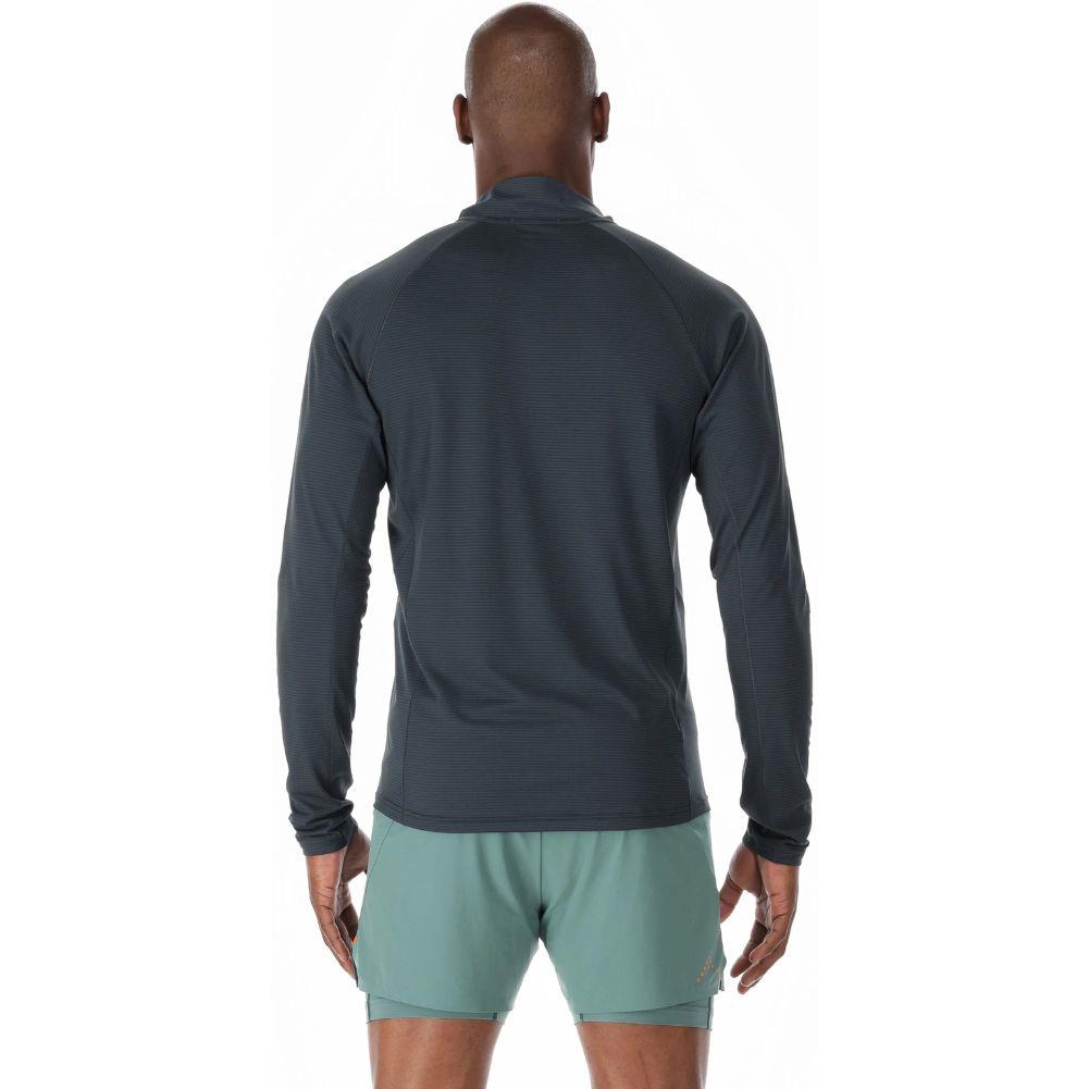 Rab Men's Sonic LS Zip (Beluga) - Back Model