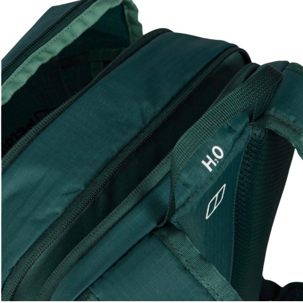 Berghaus 24/7 365 U18 Day Pack (Dark Green) open