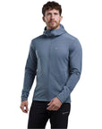 Montane Men's Protium Hooded Fleece Jacket (Stone Blue) model front