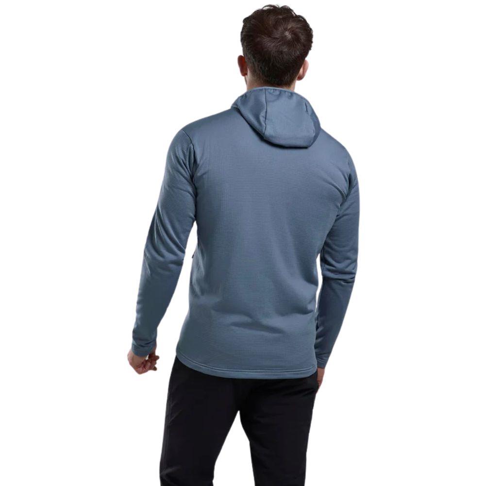 Montane Men's Protium Hooded Fleece Jacket (Stone Blue) back