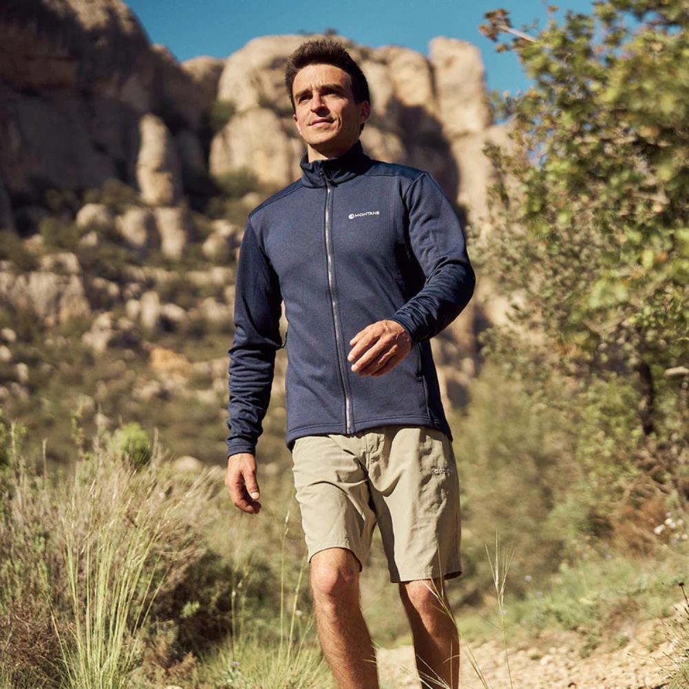 Montane Men's Protium Fleece Jacket (Eclipse Blue) walking