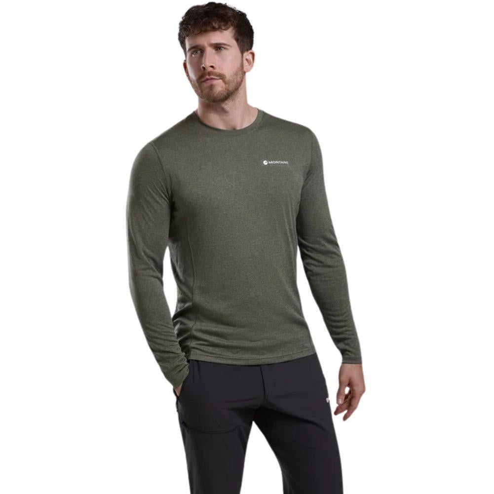 Montane Men's Dart Long Sleeve T-Shirt (Caper) model angle
