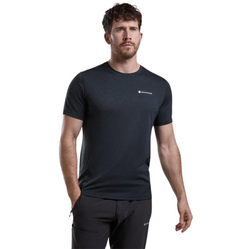 Montane Men's Dart T-Shirt (Black) model standing