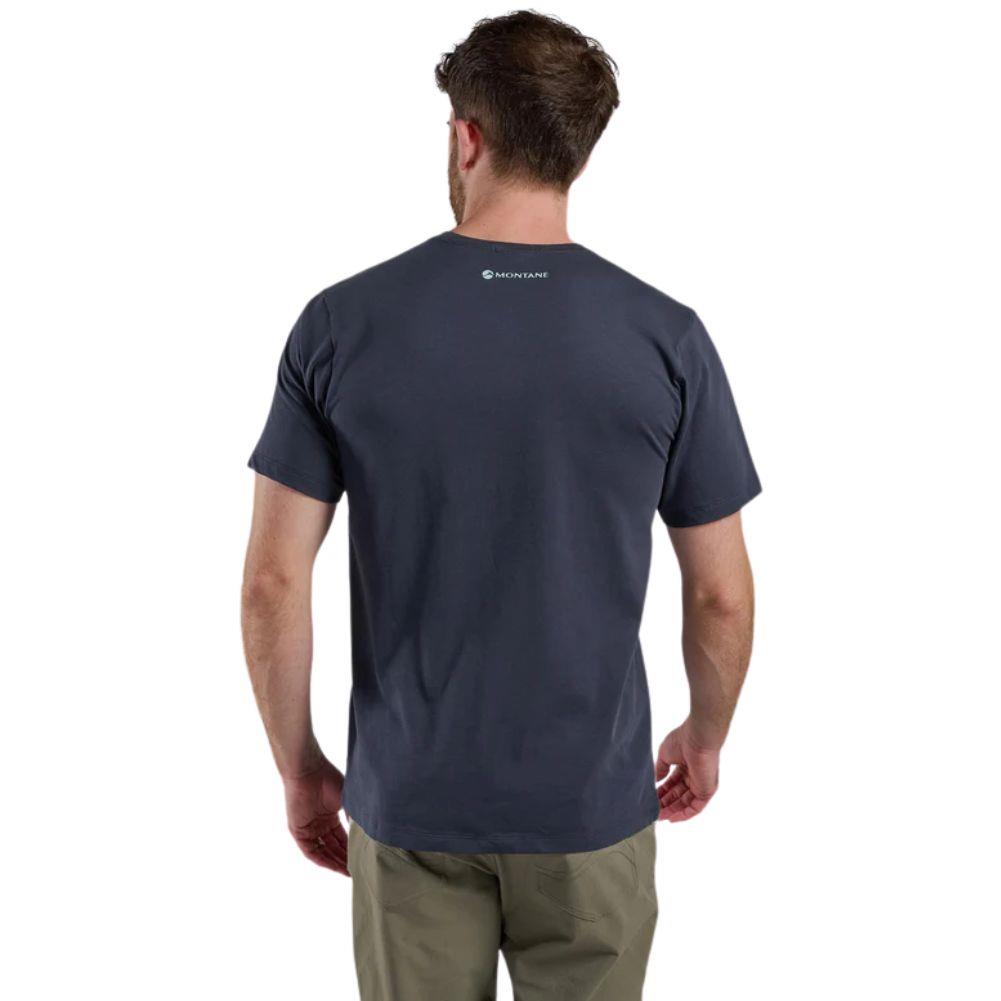 Montane Men's Dual Mountain T-Shirt (Eclipse Blue) back