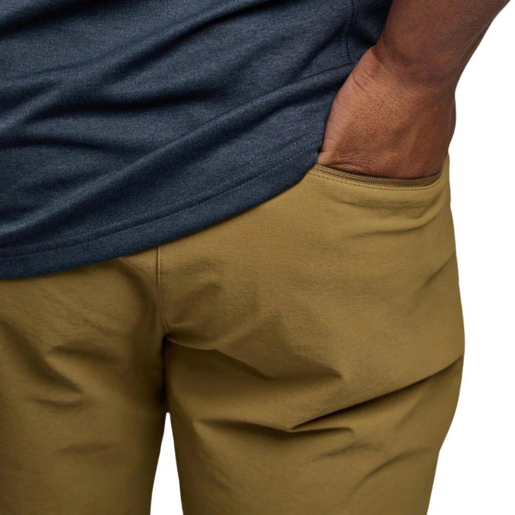Montane Men&#39;s Tenacity Hiking Shorts (Olive) back hand in pocket